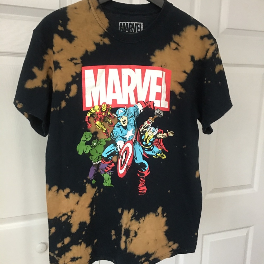 Bleach Tie-Dye Marvel Tee